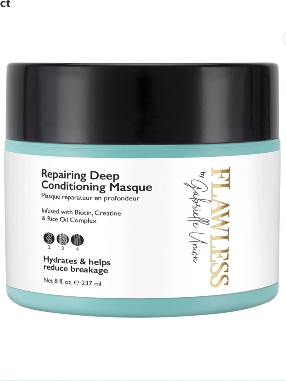 Flawless by Gabrielle Union Repairing Deep Conditioning Masque 8oz BRAND NEW